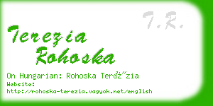 terezia rohoska business card